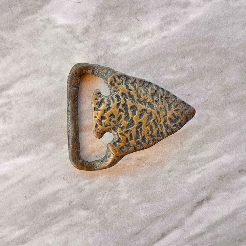 1970’s Brass Arrowhead Belt Buckle